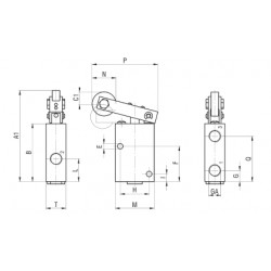 VALV 3/2 NC LEVA RULLO - MOLLA MECC. 1/8